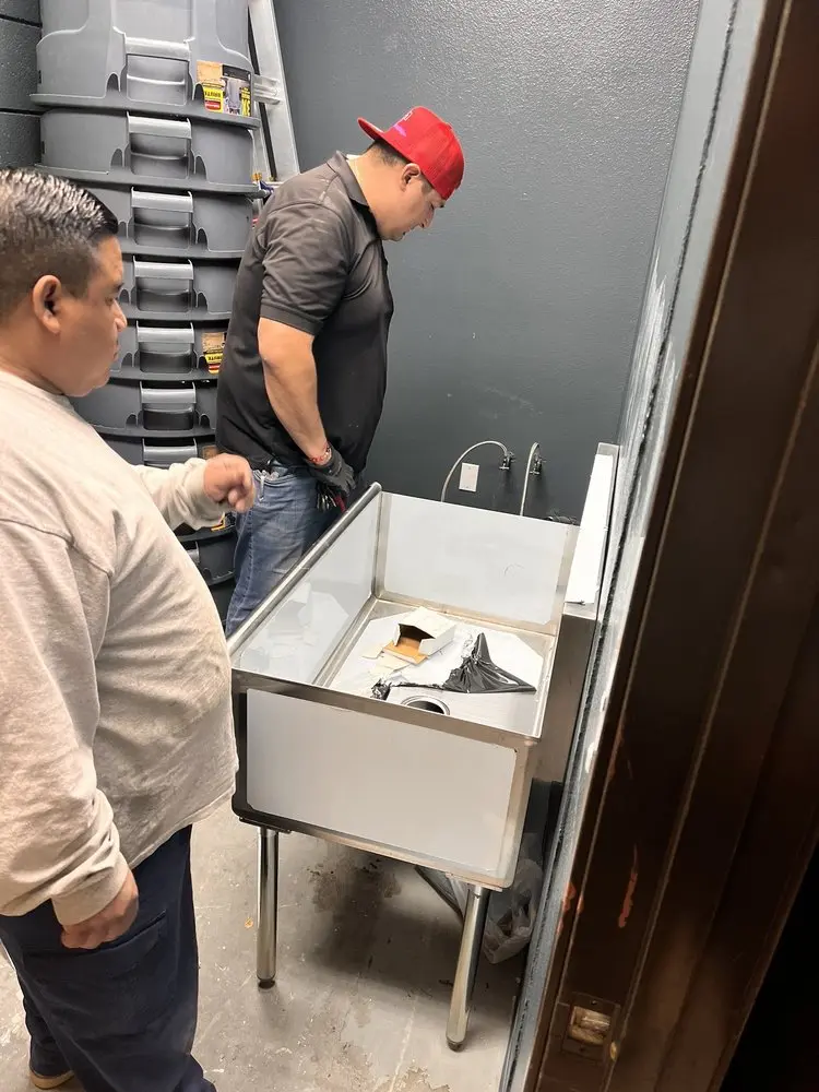 Commercial plumbing and sink installation in Westfield Village